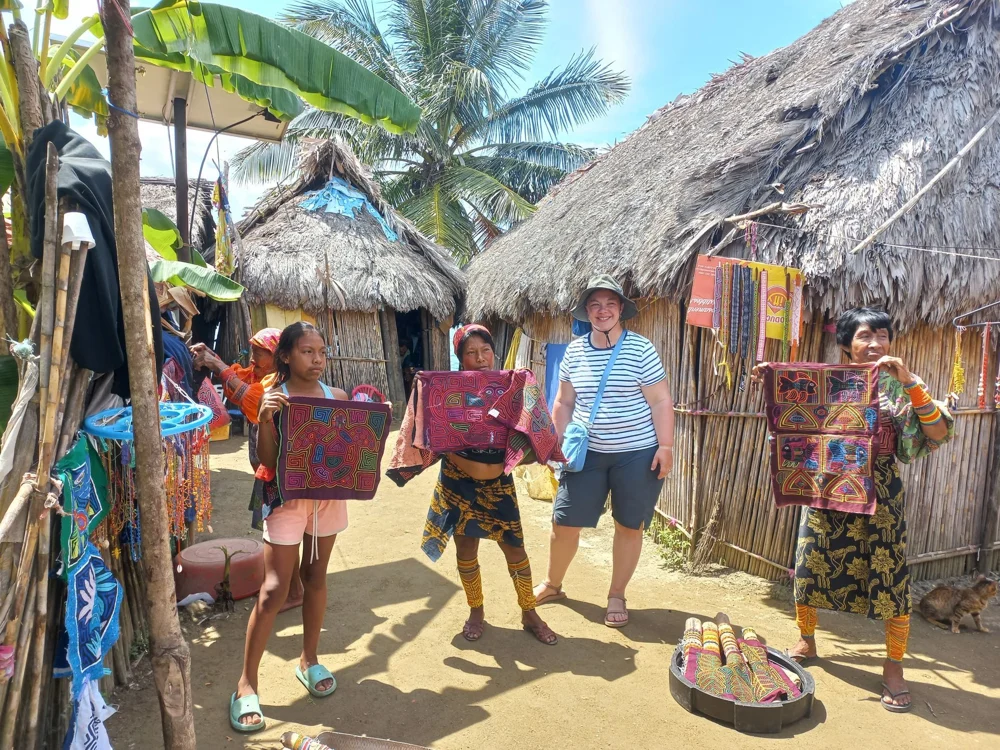 A Guna community island in Guna Yala